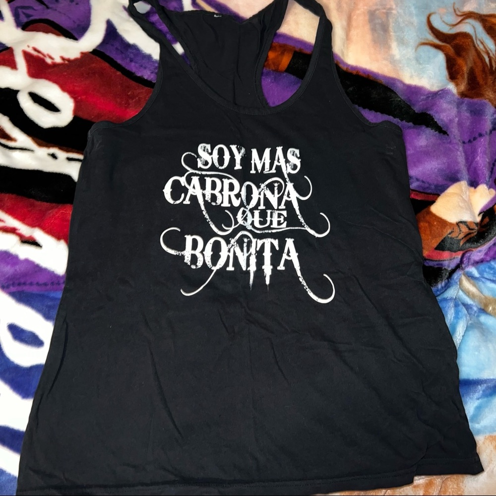 Latina Funny Graphic Tank Top “Soy Mas Cabrona Que Bonita”